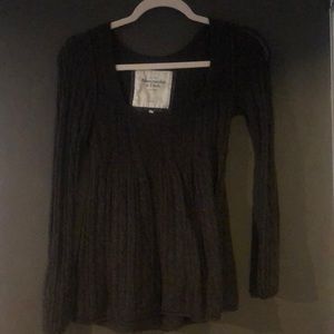 Abercrombie and fitch square neck knit blouse